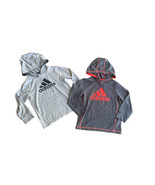 Lot Of 2 Adidas Boys Lightweight Hoodies Sizes 4 &amp; 4T  Lot 26 - £13.70 GBP