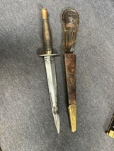 Vintage commando combat knife dagger R. COOPER SHEFFIELD England W/ Scabbard - £95.53 GBP