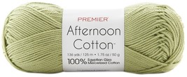 Premier Yarns Afternoon Cotton Yarn-Lime - £16.65 GBP