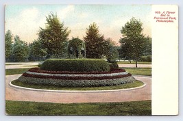 Postcard A Flower Bed in Fairmount Park Philadelphia Pennsylvania PA - £2.89 GBP