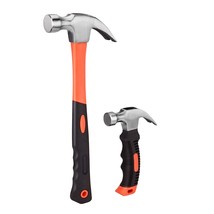2 Piece Hammer Set,Includes 1 Pack 8 Oz Mini Stubby Claw Hammer And 1 Pa... - $28.49