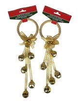 Jingle Bells Christmas Holiday Door Knob Hanger Decoration - Set of 2 (G... - $11.56