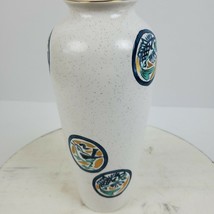 Vintage 1971 Japan Hand Painted Vase Birds Flowers 9&quot; Tall Porcelain - £38.44 GBP