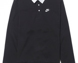 Nike 23SS Club BB Fleece Longsleeve Polo Men&#39;s Sweatshirt Top Black DX05... - £73.17 GBP