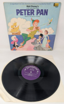 Walt Disney Peter Pan Disneyland 33 RPM 1969 LP Vinyl Record &amp; Book 3910... - $11.51