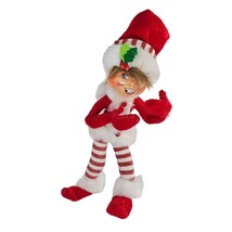 Annalee Red Shimmermint Elf #500311 Christmas Doll - £19.54 GBP