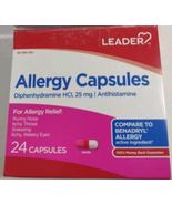 Leader Antihistamine Allergy Relief 25 Mg Mini Tablets 24 HR Relief 24 CT - $9.89
