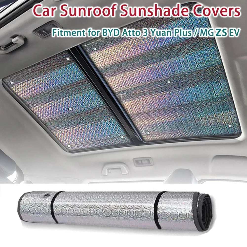 2pcs Car Sunroof Sunshade for Byd Atto 3 Yuan Plus MG ZS EV Heat Insulation - £25.67 GBP