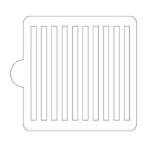 Stripe 0.25 Inch Pattern Stencil for Cookies or Cakes USA Made LS9009 - $91.95 MXN