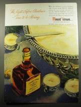 1951 Mount Vernon Straight Rye Whiskey Ad - The night before Christmas - £14.87 GBP