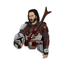 Mandalorian Wick Mashup Vinyl Sticker - $3.83 CAD