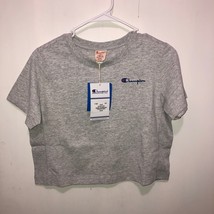 NWT Champion Reverse Weave Cropped Gray T Shirt Womens SZ Small Short Sleeves - £20.19 GBP
