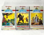 Lot Of 3 Sealed VHS The Greatest Adventure Stories From The Bible Hanna-... - $18.99