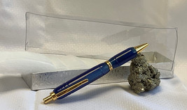 Hand Crafted Turned Wood Pen, Mechanical Pencil &amp; Gift Box Blue Ombre Bl... - £23.99 GBP