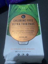 L. Chlorine Free Ultra Thin Regular Absorbency Pads with Wings 28ct COMB... - $129.23 MXN