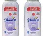 Johnson&#39;s Baby Bed Time Powder W/Talc 200 g Each Lot Of 2 New - $34.53