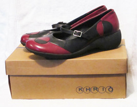 Khrio Italy Leather Mary Jane Shoes Celestial Bisect Moon NEW in Box Sz 40 or 9 - £37.56 GBP
