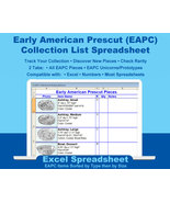 Early American Prescut Collector&#39;s Basic Collection List by Type by Size... - £3.97 GBP