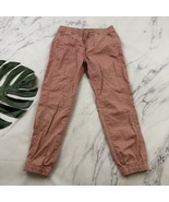 Gap Womens Jogger Chino Khaki Pants Size XS Peach Pink Pull On Cotton - €21,34 EUR