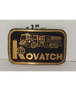 Vintage Kovatch Brass Belt Buckle RARE HTF Fire Engine Truck - $914.06 MXN
