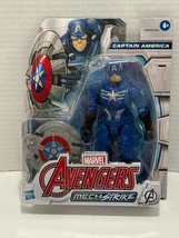 Marvel Mech Strike Captain America Figure 6&quot; Hasbro 2021 MOC Hasbro - £4.39 GBP