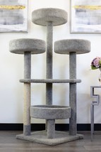 Prestige Real Wood And Carpet Cat TOWER-FREE Shipping In The U.S. - £149.90 GBP