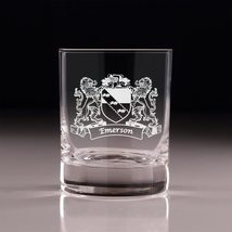 Emerson Irish Coat of Arms Old Fashioned Tumblers - Set of 4 - £53.80 GBP