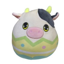 Squishmallows Kellytoy 8” Conner the Cow Plush Pastel Egg Easter Stuffed Toy - £8.87 GBP