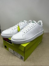 Adidas Cloudfoam Advantage Clean White Leather Sneakers AW3914 Men’s Siz... - $64.34