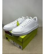Adidas Cloudfoam Advantage Clean White Leather Sneakers AW3914 Men’s Siz... - $87.61 CAD