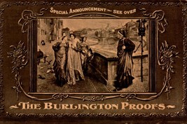 ANTIQUE ADVERTISING POSTCARD- THE BURLINGTON PROOFS-FINE ARTS PUBLISHING... - $6.93