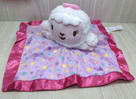 Disney Jr Doc McStuffins Lambie baby Security blanket plush purple pink satin - £7.76 GBP