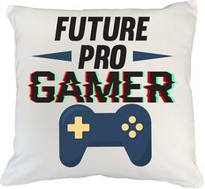 Make Your Mark Design Future Pro Gamer. Cool White Pillow Cover for Video Games  - £19.45 GBP+