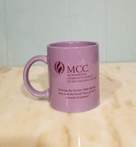 Purple Coffee Mug Cup MCC Metropolitan Community Church Of The Coachella... - £4.60 GBP