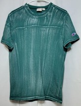 Champion Green Short Sleeve Tee Size MEDIUM T-Shirt - £6.37 GBP