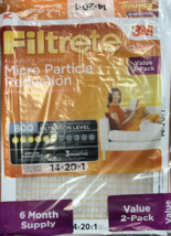 Filtrete Air Filter, 14&quot;X24&quot;X1&quot;, 800M 6 Pack minor dents - £37.25 GBP