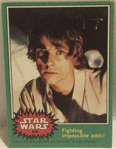 Vintage Star Wars Trading Card Green 1977 #258 Fighting Impossible Odds - £2.76 GBP