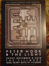 Mint Peter Hook And The Light Fillmore Poster 19 Joy Division New Order - £23.08 GBP