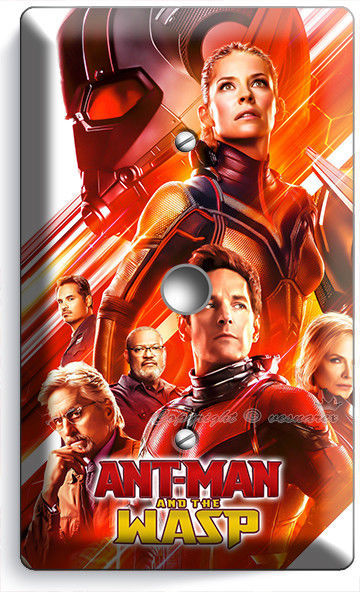 ANT MAN AND THE WASP NANO SUPERHERO LIGHT DIMMER CABLE WALL PLATE BOY ROOM DECOR