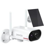 Dekco DC8E Night Vision Solar Powered Wireless Smart Security Camera White - £31.00 GBP