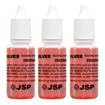 3 Bottles Silver Test Acid Testing Sterling Jewelry Solution Liquid Meta... - £14.90 GBP
