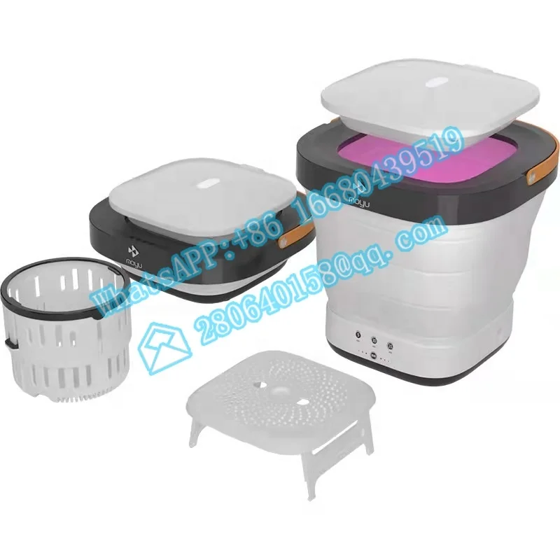Convenient Model Mini Automatic Folding Portable Washing Machine With Dryer - £437.61 GBP