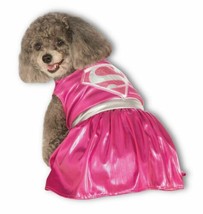 Pink Supergirl Dress Medium Dog Costume Rubies Pet Shop - £11.86 GBP