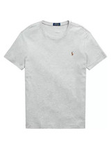 Polo Ralph Lauren Men&#39;s Custom Slim Fit Soft Cotton T-Shirt in Grey Heather-Lrg - £30.44 GBP