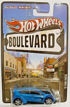 Blue '12 FORD FIESTA Hot Wheels Boulevard Series with Red Real Riders - $27.77