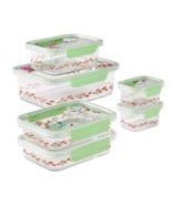 Six (6) Pioneer Woman ~ PAINTED MEADOW ~ Tritan ~ Storage Containers &amp; Lids - $920.16 MXN