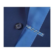 Men RENOIR suit Solid 2 Button Business Formal All Purpose Slim Fit 201-20 Blue image 5