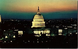 Vintage Postcard The Capitol at Twilight Washington DC East Front Dome - $2.99