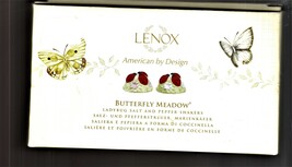 Salt &amp; Pepper Shakers By Lenox - Butter Fly Meadow Lady bug Salt &amp; Pepper - $9.00