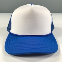 Truckerhut Weiß Vorne Blau Netz One Erwachsene Größe ohne Markierungen S... - $8.89